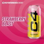 Strawberry Blast Energy Drink - 12 Pack