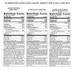 Monster Energy Ultra Variety Pack - 15 Cans