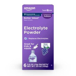 Electrolyte Powder Packets, Grape Flavor, 6 Count