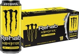 Monster Energy Rehab Lemonade Iced Tea, 15 Pack