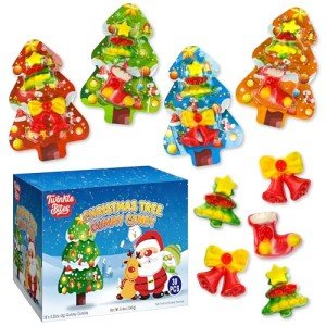 30 Pack Christmas Gummy Candy - Fun Holiday Treats