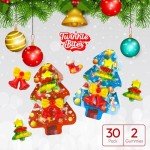 30 Pack Christmas Gummy Candy - Fun Holiday Treats