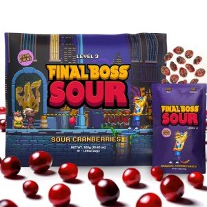 Final Boss Sour Candy - Super Sour Gummies, 10 Bags