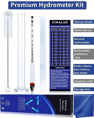 Hydrometer Alcohol Meter Kit for DIY Distilling