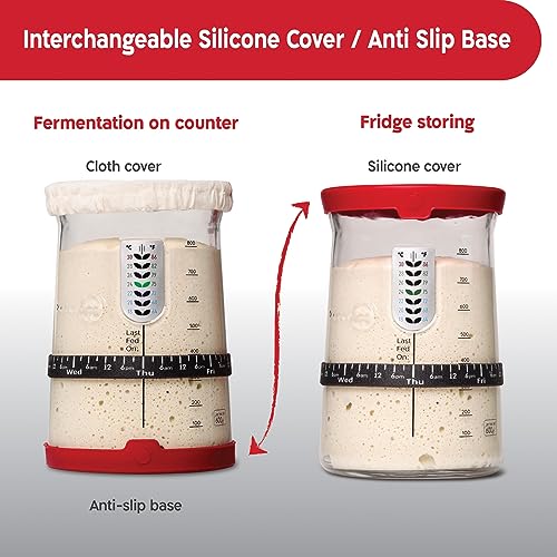 KneadAce Pro Sourdough Starter Kit with Jar