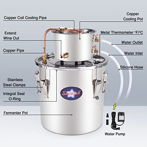Seeutek 50L Alcohol Distiller Kit for DIY Whisky