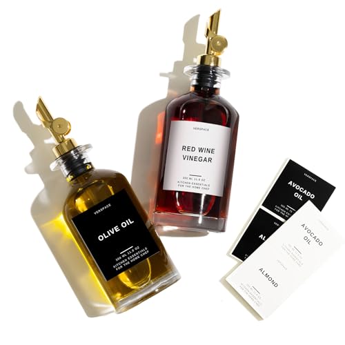 40 PCS Minimalist Olive Oil Dispenser Labels Set