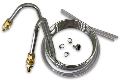25 ft Stainless Steel Immersion Chiller for Homebrew