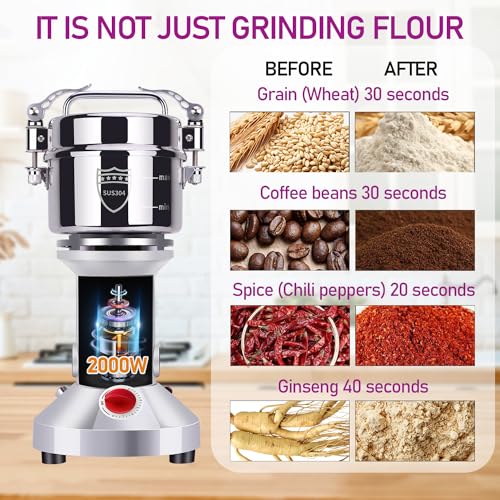 High-Speed 550g Electric Grain Mill Grinder