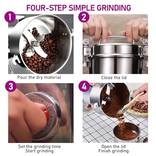 High-Speed 550g Electric Grain Mill Grinder