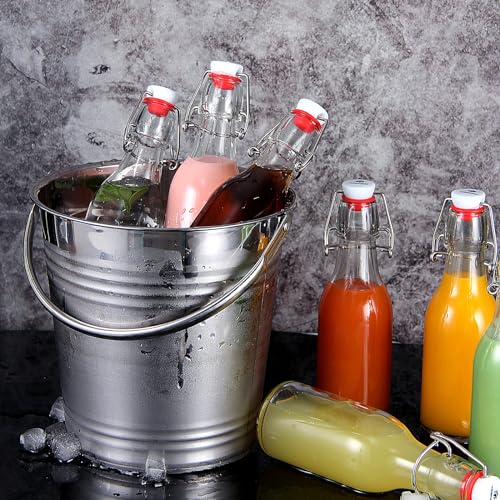 8oz Glass Swing Top Bottles - 9 Pack