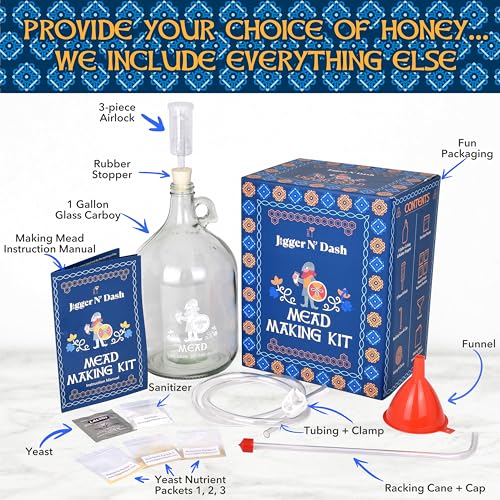 DIY Honey Mead Brewing Kit - Makes 1 Gallon