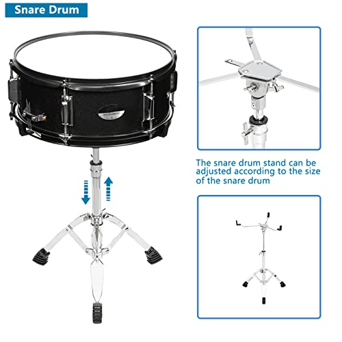 5-Piece Adult Drum Set with Full-Size Drums