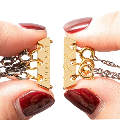 QUALEAP Faith Cross Necklace for Women & Girls  18K Gold Plated Cross Pendant Necklace, Religious Jewelry (Gold Tone)