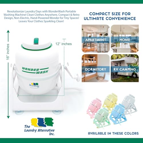 The Laundry Alternative Wonderwash Non-electric Portable Compact Mini Washing Machine