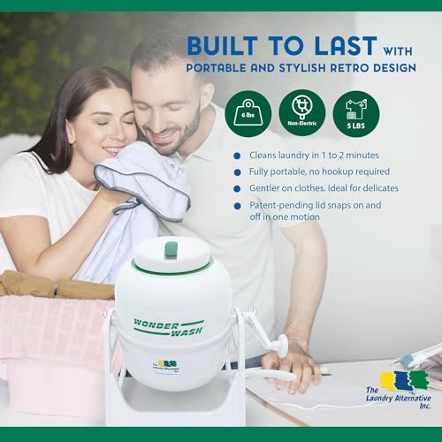 The Laundry Alternative Wonderwash Non-electric Portable Compact Mini Washing Machine