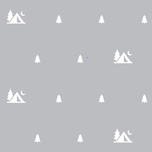 GROW WILD Changing Pad Cover 3 Pack | Soft & Stretchy Jersey Cotton | Baby Changing Table Pad Cover | Gray Diaper Changing Pad Covers for Girls or Boys | Wipeable Sheets | Grey White Woodland