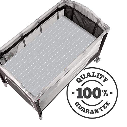 GROW WILD Mini Crib Sheets, Pack N Play Sheets 3-Pack | Soft & Stetchy Cotton Pack and Play Sheets for Playard Mattress | Ultra Soft Pack N Play Fitted Crib Sheet, Mini Pack N Play and Playpen Sheets