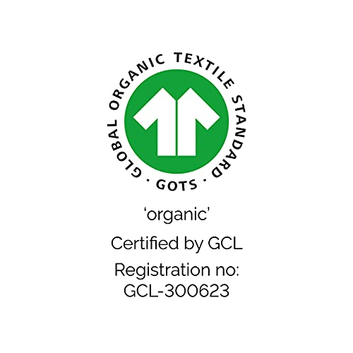 Natemia Fitted Crib Sheet - 100% Organic Cotton - 28 X 52 for Standard Crib and Toddler Mattresses - Silky Soft and Hypoallergenic - Slate