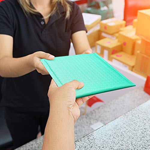 GSSUSA Teal Poly Bubble Mailers 6x10 Padded Envelopes #0 Shipping Envelopes Bubble Mailers Self Sealing Padded Envelope 25Pack