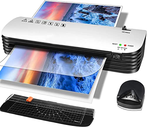 Merece Laminator - 4 in 1 A4 Thermal Laminator Machine, Personal Laminator for Home Use School Teachers Office Card Classroom, 9 Inches Small Hot Cold Lamination Machine with 30 Laminating Pouches