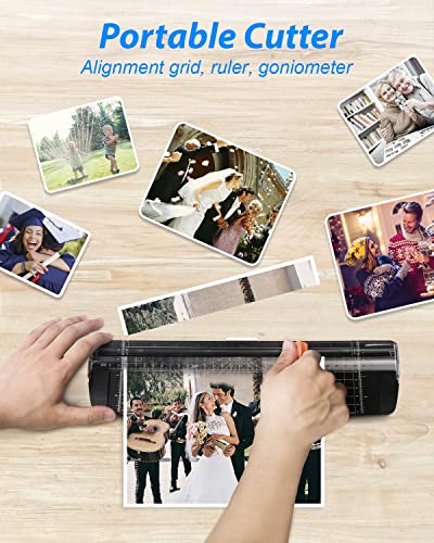 Merece Laminator - 4 in 1 A4 Thermal Laminator Machine, Personal Laminator for Home Use School Teachers Office Card Classroom, 9 Inches Small Hot Cold Lamination Machine with 30 Laminating Pouches