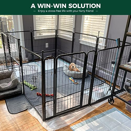 FXW Rollick Dog Playpen for Yard, Camping, 24" Height Heavy Duty for Puppies/Small Dogs, 8 Panels