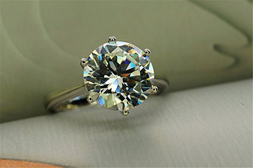 TenFit Elegant 4ct Round Cushion Cut Halo Engagement Ring