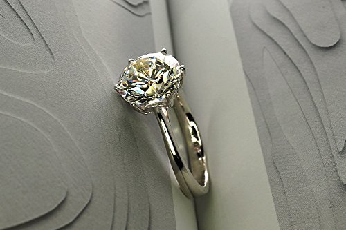 TenFit Elegant 4ct Round Cushion Cut Halo Engagement Ring