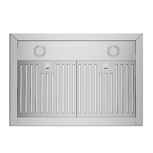 Empava 30 in. Kitchen 500 CFM Ducted Under Cabinet Range Hood with Soft Touch Controls-Sealed Aluminum Motor-Permanent Filters LEDs Light in, Stainless Steel