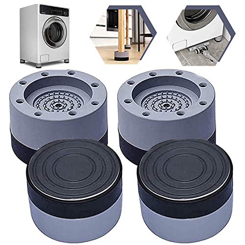 4 Pcs Washing Machine Anti Vibration Pads, Raise Height Anti Slip and Noise-reducing Washing Machine and Dryer Foot Pads for all Washing Machine