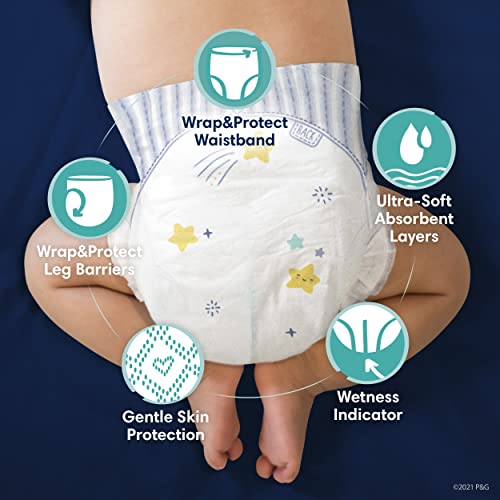 Diapers Size 3, 66 Count - Pampers Swaddlers Overnights Disposable Baby Diapers, Super Pack