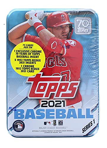 2021 Topps Series 1 Baseball Tin: 75 Cards