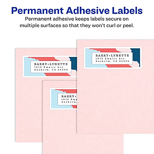 Avery Address Labels with Sure Feed for Laser Printers, 1" x 2-5/8", 15,000 Labels  Great for FBA Labels (5 Packs 5160)