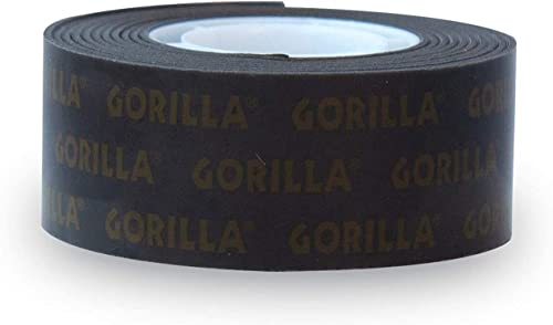 Gorilla Heavy Duty Double Sided Mounting Tape, 1" x 60", Black, (Pack of 1)