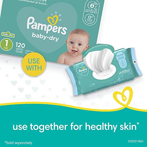 Baby Wipes, Pampers Baby Diaper Wipes, Hypoallergenic and Unscented, 10X Pop-Top Packs, 800 Count
