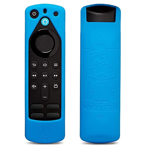 Fire TV Stick (3rd Gen) with Alexa Voice Remote (includes TV controls) + Star Wars The Mandalorian remote cover (Bounty Blue)