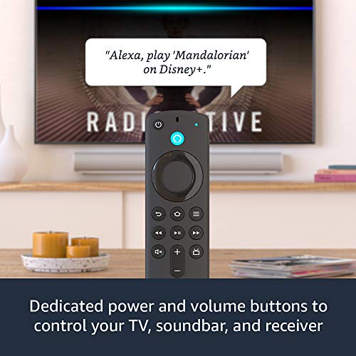 Fire TV Stick (3rd Gen) with Alexa Voice Remote (includes TV controls) + Star Wars The Mandalorian remote cover (Bounty Blue)