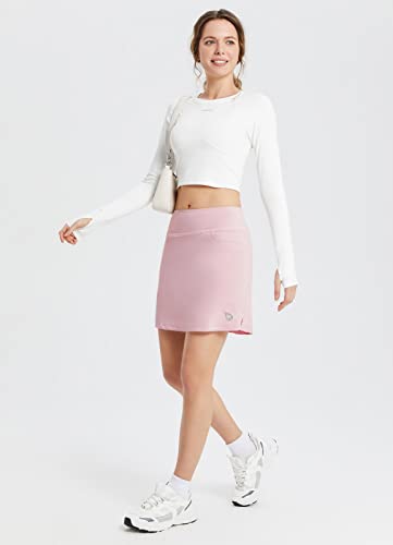 BALEAF Women's High Waisted Golf Skirts Tennis Athletic Running Workout Active Skorts Skirts with Pockets Purple X-Small