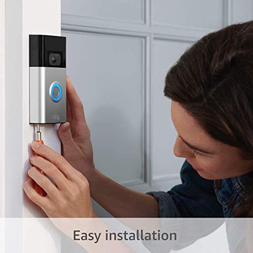 Ring Video Doorbell â 2020 release â 1080p HD video, improved motion detection, easy installation â Satin Nickel