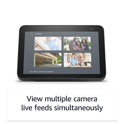 All-new Echo Show 8 (2nd Gen, 2021 release) | HD smart display with Alexa and 13 MP camera | Charcoal
