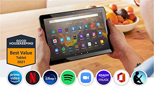 All-new Fire HD 10 tablet, 10.1", 1080p Full HD, 32 GB, latest model (2021 release), Lavender