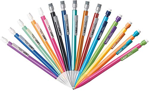 BIC Mechanical Pencil #2 EXTRA SMOOTH, Variety Bulk Pack Of 40 Mechanical Pencils, 20 0.5mm With 20 0.7mm Mechanical Led Pencils, Assorted Colored Barrels, for professional Office & School Use.