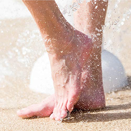 Ursteel Ankle Bracelets for Women, A Initial Anklets 14K Gold Plated Dainty Layered Heart Letter A Anklets for Women Teen Girls