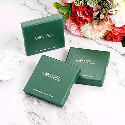 Ursteel Ankle Bracelets for Women, A Initial Anklets 14K Gold Plated Dainty Layered Heart Letter A Anklets for Women Teen Girls