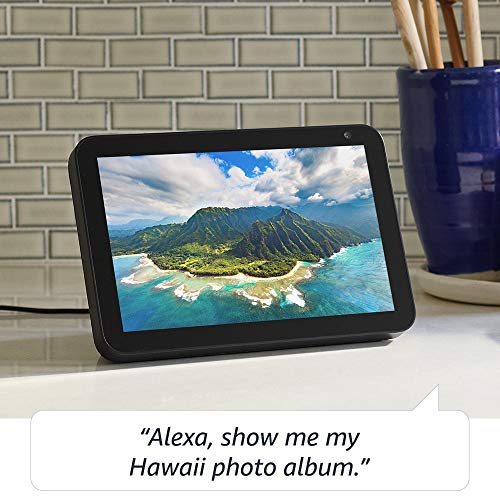 Echo Show 8 -- HD smart display with Alexa  stay connected with video calling - Charcoal