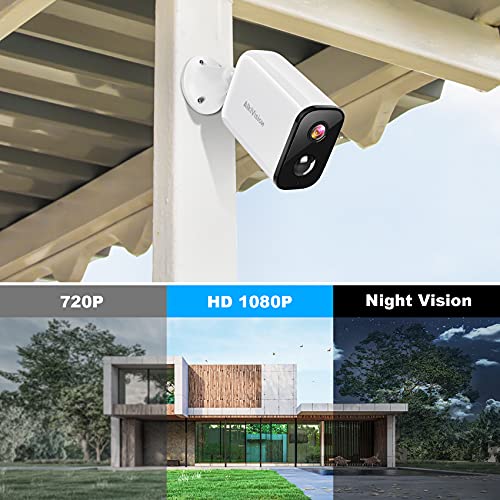 Security Camera Outdoor, Wireless Rechargeable Battery Powered 1080P WiFi Home Surveillance Camera with Waterproof, Night Vision, Motion Detection, 2-Way Audio and SD Storage