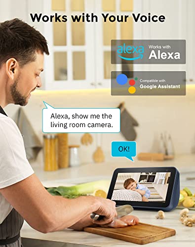 LaView PT Dog Camera Indoor,Camera for Home Security with Motion Detection,1080p WiFi Security Camera for Baby/Pet/Nanny,Night Vision,Compatible with Alexa,US Cloud Service,iOS & Android & Web Access