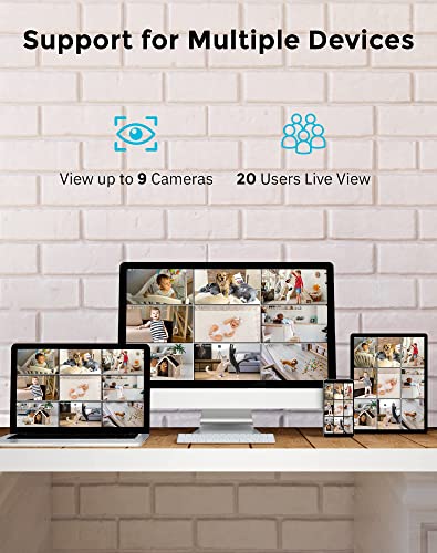 LaView PT Dog Camera Indoor,Camera for Home Security with Motion Detection,1080p WiFi Security Camera for Baby/Pet/Nanny,Night Vision,Compatible with Alexa,US Cloud Service,iOS & Android & Web Access