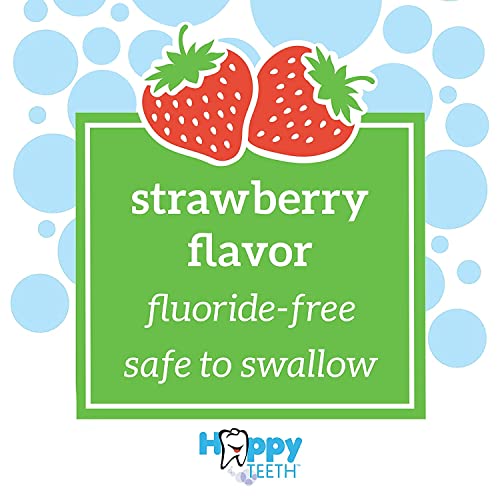 Dr. Brown's Infant-to-Toddler Training Toothbrush Set with Strawberry Fluoride-Free Toothpaste 1.4 oz, Soft for Baby's First Teeth, Giraffe, BPA Free, 0-3 Years